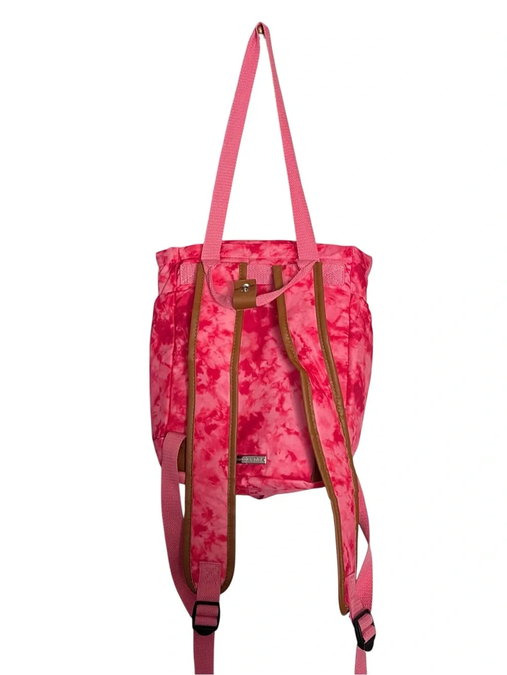Madden Girl Pink Tie-Dye Backpack Tote 12x10”